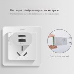 CinkeyPro USB Charger For iPhone 5 6 iPad Samsung LED Light 2 Ports 5V 2A Wall Adapter EU Plug Mobile Phone Micro Charging Data