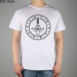 Cipher circle- Gravity Falls t-shirt Top Lycra Cotton Men T Shirt