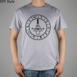 Cipher circle- Gravity Falls t-shirt Top Lycra Cotton Men T Shirt