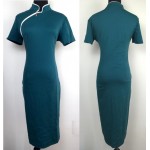 Classic High grade Women Vintage Design Elegant Front Zipper Solid color Office work Party wiggles Bodycon Sheath Pencil Dress22