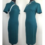 Classic High grade Women Vintage Design Elegant Front Zipper Solid color Office work Party wiggles Bodycon Sheath Pencil Dress22