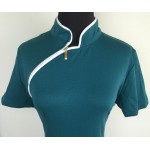 Classic High grade Women Vintage Design Elegant Front Zipper Solid color Office work Party wiggles Bodycon Sheath Pencil Dress22