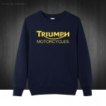 Classic TRIUMPH MOTORCYCLE Sweatshirts Men Fashion Cotton Hoodies For Man Boys Good Quality Autumn Winter Free Shipping