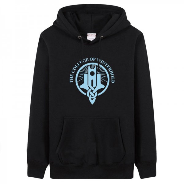 Classic college boy's team hoodie &sweatshirts THE COLLEGE OF WINTERHOLD free shipping offer American leisure fleece sweatshirts