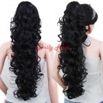 Claw Clip Ponytail Extension Wavy Curly Synthetic Ponytail Hair pieces postizos de cola de caballo larga coleta postizos