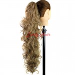Claw Clip Ponytail Extension Wavy Curly Synthetic Ponytail Hair pieces postizos de cola de caballo larga coleta postizos