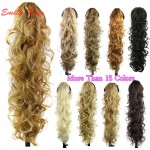 Claw Clip Ponytail Extension Wavy Curly Synthetic Ponytail Hair pieces postizos de cola de caballo larga coleta postizos