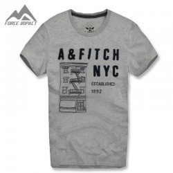 Clear Out Cotton Mens T-shirts Fashion Camisas Masculinas O Crew Neck Knitted Tees for Men Slim Fitted Tshirt Men Brand T shirt