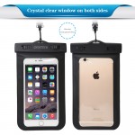 Clear Waterproof Mobile Phone Bags with Strap Dry Pouch Cases Cover for iPhone 7 7S Samsung Galaxy S7 Xiaomi Mi5 Snowproof Case