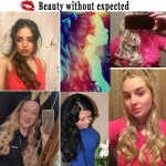 Clip In Hair Extensions Hairpiece 23inch 58cm 120g Curly Wavy Hair Extension Synthetic Heat Resistant Multicolor Wholsale Xmas