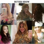 Clip In Hair Extensions Hairpiece 23inch 58cm 120g Curly Wavy Hair Extension Synthetic Heat Resistant Multicolor Wholsale Xmas