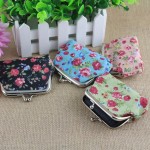 Coin Pures Wallet For Women's Handbag Vintage Flower Retro Wallet Visiting Card Holder Purse For Coins Kids Clutch Money Bag