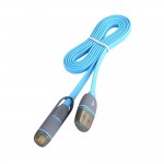 Colorful Micro USB Cable 8Pin 2 in 1 Sync Data Charging USB Cable for iPhone 5 6 6s plus Fast Charger Cable For Samsung S4 S5 S6