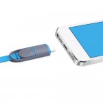 Colorful Micro USB Cable 8Pin 2 in 1 Sync Data Charging USB Cable for iPhone 5 6 6s plus Fast Charger Cable For Samsung S4 S5 S6