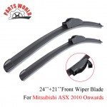 Combo Rubber Front And Rear Wiper Blades For Mitsubishi ASX 2010 Onwards.Windscreen Wipers Car Accessories(24''+21'')