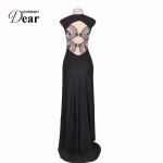 Comeondear Black Velvet Dress Party Evening Back See Through Lace Long Party Dress RJ70214 Two Style Noble Elegant Formal Dress