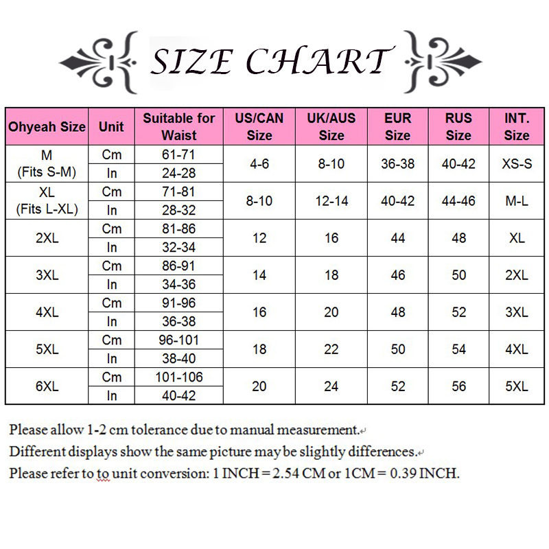 Anklet Size Chart