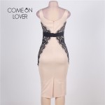 Comeonlover Low Neck Sleeveless Casual Work Dress With Lace Plus Size Dresses RI70068 Summer Off Shoulder Bodycon Women Dresses