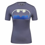 Compressed T-shirt hero superwoman/green giant/batman/wonder woman short sleeve T-shirt shirt sporting t-shirts fitness