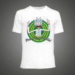 Cool Rick Morty men t shirt 2016 Summer Anime T-shirts Peace among worlds folk White Fitness Cartoon tee shirt homme