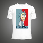 Cool Rick and Morty men t shirt 2016 Summer Science Printed Anime T-shirt White Fitness Cartoon Fitness Funny tee shirt homme