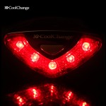 CoolChange Bicycle Rear Tail light Red LED Flash Lights Cycling Night Safety Warning Lamp Bike Outdoor tail light Accessories