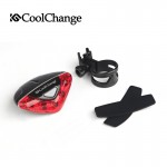 CoolChange Bicycle Rear Tail light Red LED Flash Lights Cycling Night Safety Warning Lamp Bike Outdoor tail light Accessories