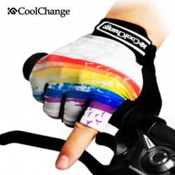 CoolChange Cycling Gloves Half Finger Mens Women's Summer Bike Bicycle Gloves Nylon Sport Mountain Bike Gloves Guantes Ciclismo