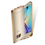 Coque For samsung galaxy S6 Edge S6 S7 S7 Edge Case Clear Transparent Gold Plating Soft TPU Back Cover For samsung S6 Edge case