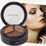 Cosmetics Colorful Three-color Eyeshadow Natural Smoky Eye Shadow Palette Set Make Up 