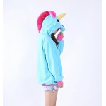 Cosplay Unicorn Pikachu Stitch Hoodie Sweatshirt Costumes Plush Animal Hooded Jacket