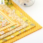 Cotton Fabric No Repeat Design Yellower Series Patchwork Fabric Fat Quarter Bundle Sewing For Fabric 6 pieces 50cm*50cm A1-6-2