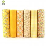 Cotton Fabric No Repeat Design Yellower Series Patchwork Fabric Fat Quarter Bundle Sewing For Fabric 6 pieces 50cm*50cm A1-6-2