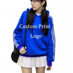 Custom Logo Print Hoodie Customized DIY Silk screen Heat transfer Print embroidery Women men sweatshirts hooded custom Pullover