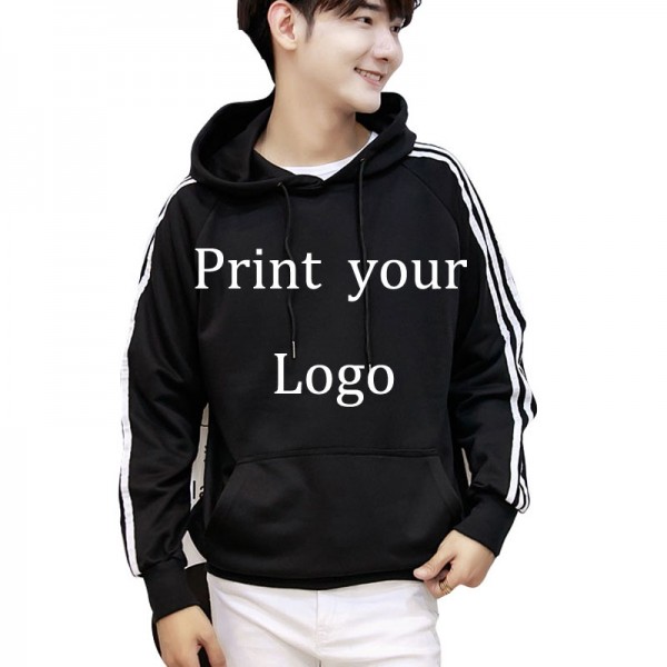 Custom Logo Print Hoodie Customized DIY Silk screen Heat transfer Print embroidery Women men sweatshirts hooded custom Pullover