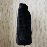 Customizable Women`s Real Mink fur Coat Thick Warm Coat Winter Outwear Natural Color Parka For Women`s Genuine Fur Coat  Female