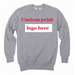 Customized sweatshirt Digital Printing print Logo DIY Cotton Poly  Creat Heat transfer Sueter Unisex Personalized Design HY