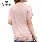 Cute Character Printed Lady Casual Cotton Tees Large Size L-4XL 2017 Summer Multicolor Choice Women Loose T-Shirts