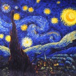 DANKEYISI Van Gogh Oil Painting Real Silk Scarf Square 90*90cm Big Fashion Women Scarf Luxury Brand Designer Scarves Female Wrap