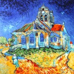 DANKEYISI Van Gogh Oil Painting Real Silk Scarf Square 90*90cm Big Fashion Women Scarf Luxury Brand Designer Scarves Female Wrap