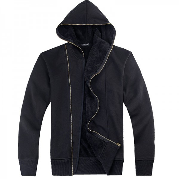 DAYIFANG brand Classic Solid Jacket Men Cotton Mens Coat Hoodies Sweatshirts Graphic Pullover Hoodies Mens Velvet Hooded S040