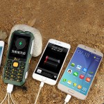 DBEIF D2016 Dual flashlight FM 13800mAh mp3/mp4 power bank antenna Analog TV Rugged mobile phone cell P242