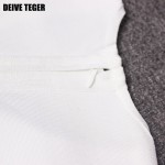 DEIVE TEGER club dresses sexy woman cut out  New Arrival v-neck noble Bandage Vestidos Women Knee-Length Dress HL2229