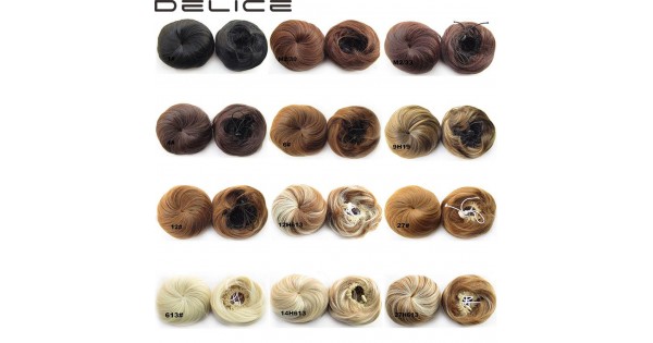 Delice Women S Straight Drawstring Clip In Hair Bun Piece Updo