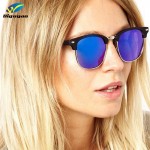 DIGUYAO 2017 Fashion Classic Luxury brand Gold Frame Mirrored Round Sunglasses Women Men Sun Glasses oculos de sol feminino