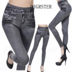 DJGRSTER Leggings Jeans Legging Women Velvet Leging Jeans Blue Black Ladies Jeggins with Real Pockets Denim Skinny Legging Pants