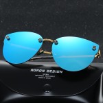 DOW AMOUR 2017 Polarized Fashion Cat  Eye Sunglasses Men Women Eyewear medusa UV400 Alloy Lady oculos de sol feminino de marca