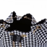 DUSUN Promotion Hot Women Chains Fashion Bucket Bag Canvas Patchwork Houndstooth Brand Messenger Bag Bolsas BS391