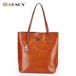 DUSUN Women Bag Genuine Leather Handbag Casual Women's Tote Fashion Famous Brand Large Capacity Vintage Shoulder Messenger Bag