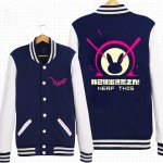 D.VA OW Bunny Unisex Cosplay Baseball Jacket Free Shipping XXXL 